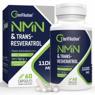 G-TN Glorifikation NMN Trans-Resveratrol Capsules 1100mg, 60 Capsules G-TN Glorifikation NMN Trans-Resveratrol Capsules 1100mg, 60 Capsules