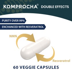(1 Pack)KOMPROCHA Maximum Strength NMN Kapseln mit Trans-Resveratrol, 1100mg pro Portion, 60 Capsules (1 Pack)KOMPROCHA Maximum Strength NMN Kapseln mit Trans-Resveratrol, 1100mg pro Portion, 60 Capsules