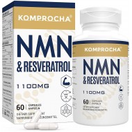 (1 Pack)KOMPROCHA Maximum Strength NMN Kapseln mit Trans-Resveratrol, 1100mg pro Portion, 60 Capsules (1 Pack)KOMPROCHA Maximum Strength NMN Kapseln mit Trans-Resveratrol, 1100mg pro Portion, 60 Capsules